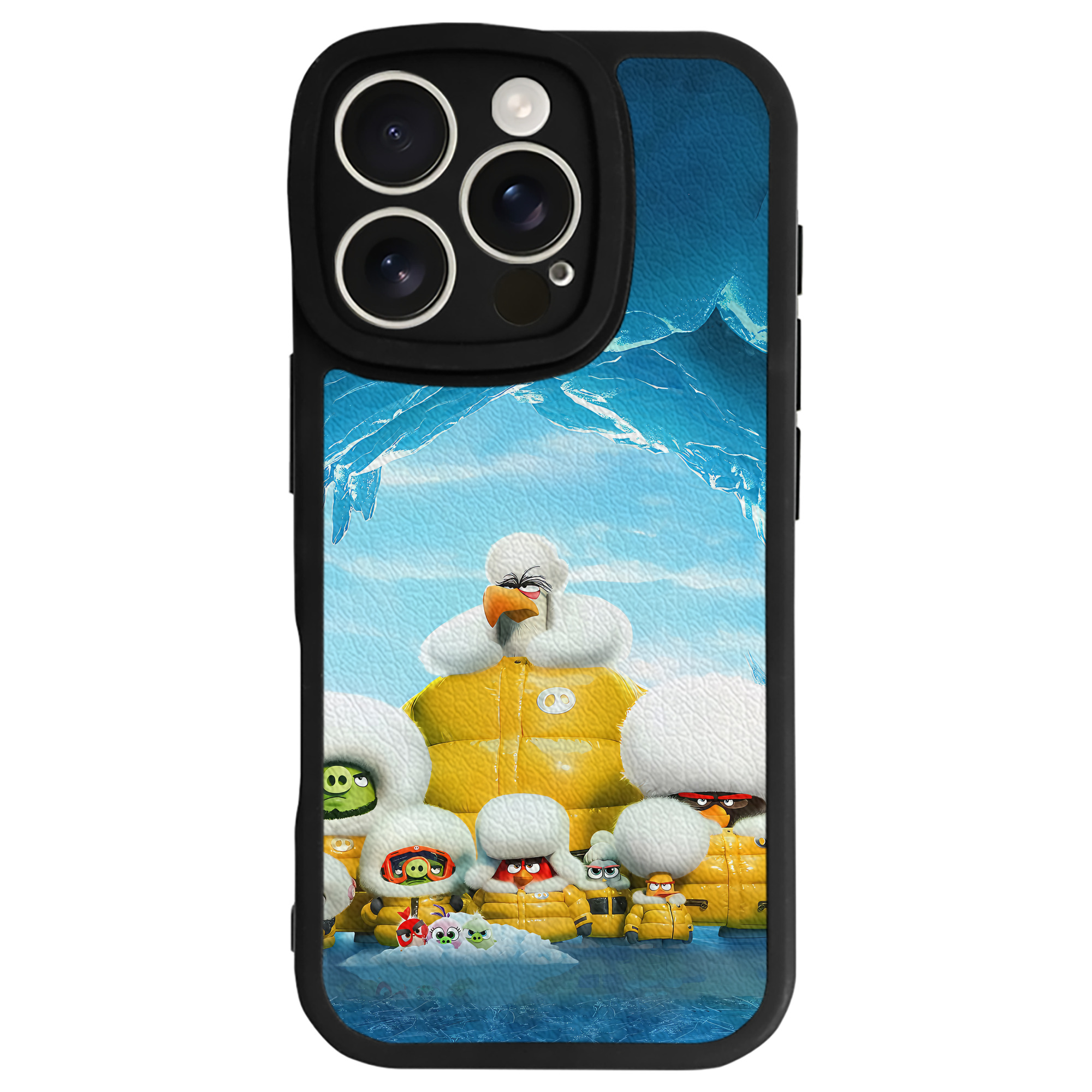 （画像用） Angry Birds アングリーバード 【iPhone 16シリーズ対応】シリコンスマホケース（レザー調） 材質：シリコン
